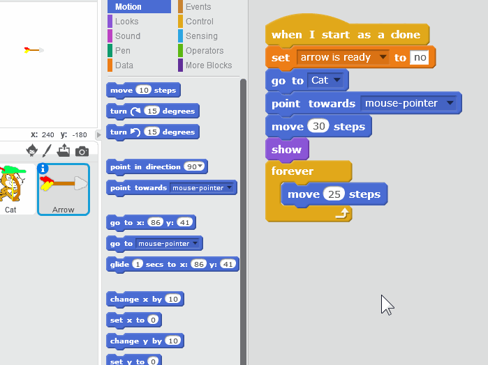 How to make a scrolling background in Scratch