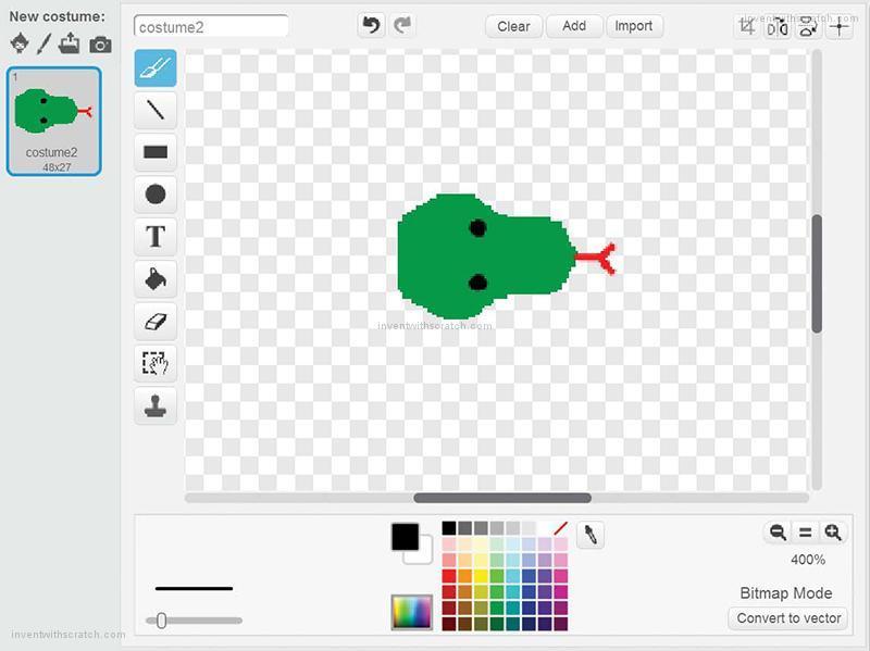 How to make a google snake game in Scratch