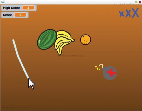Motion-controlled Fruit Ninja game using Three.js & Tensorflow.js